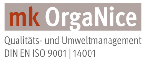mk-OrgaNice-Logo Qualitäts- und Umweltmanagement